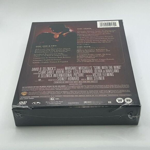 Gone With The Wind dvd 4 disc collectors edition sealed - Picture 3 of 4